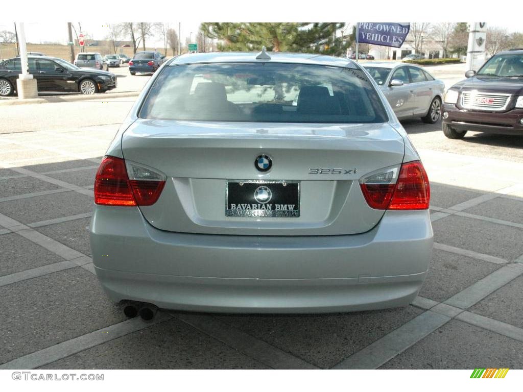 2006 3 Series 325xi Sedan - Titanium Silver Metallic / Black photo #7
