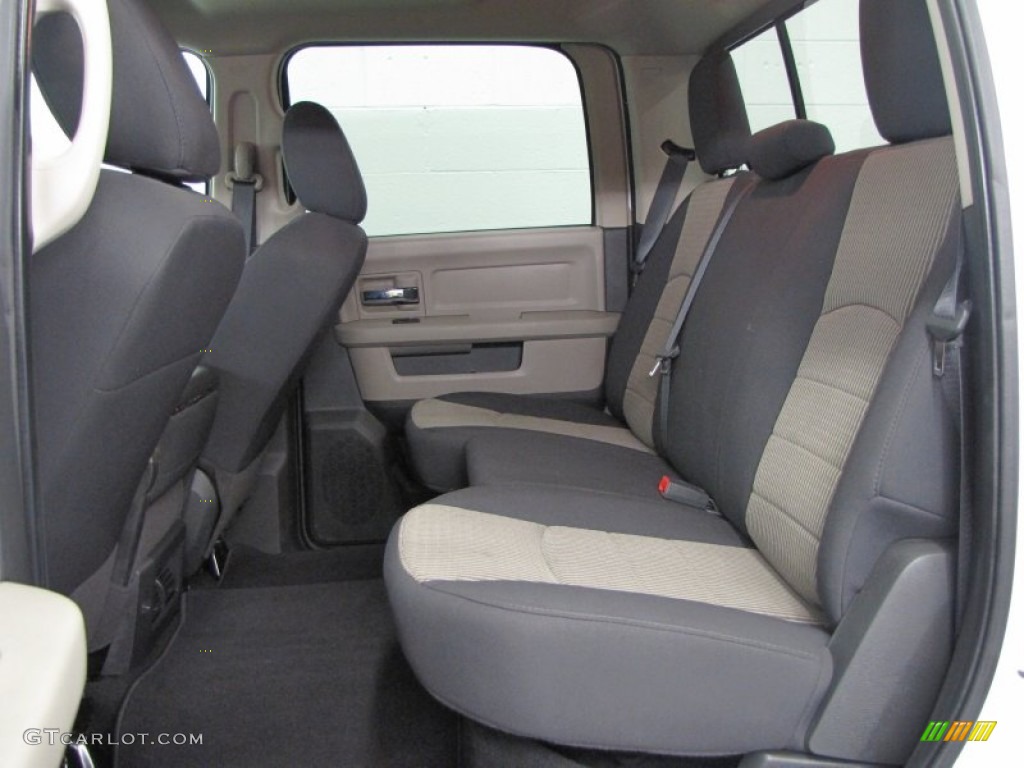 2012 Dodge Ram 2500 HD SLT Crew Cab 4x4 Rear Seat Photo #66568452