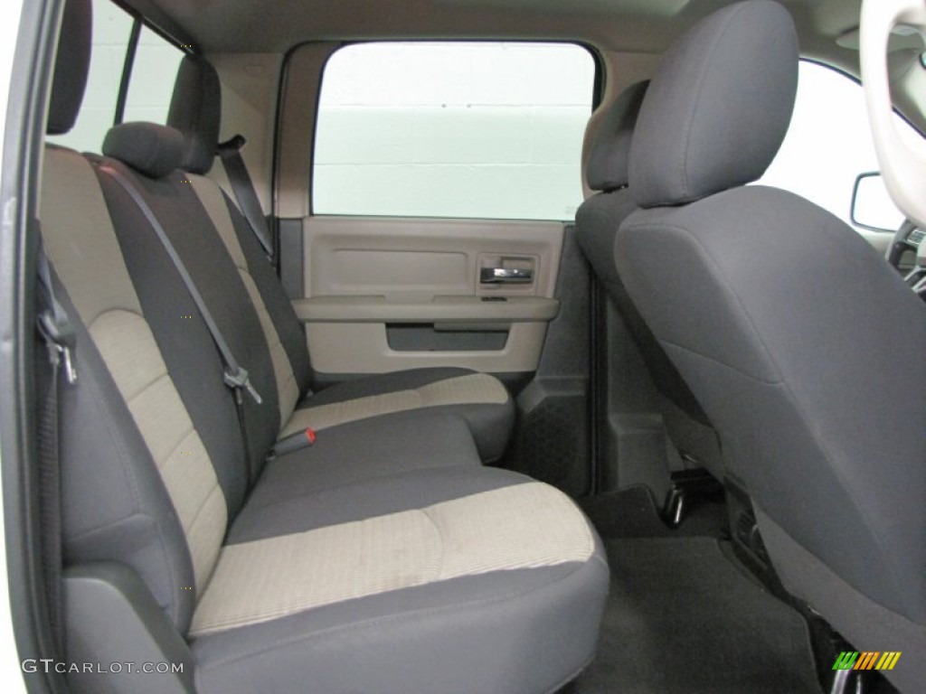 2012 Dodge Ram 2500 HD SLT Crew Cab 4x4 Rear Seat Photo #66568458