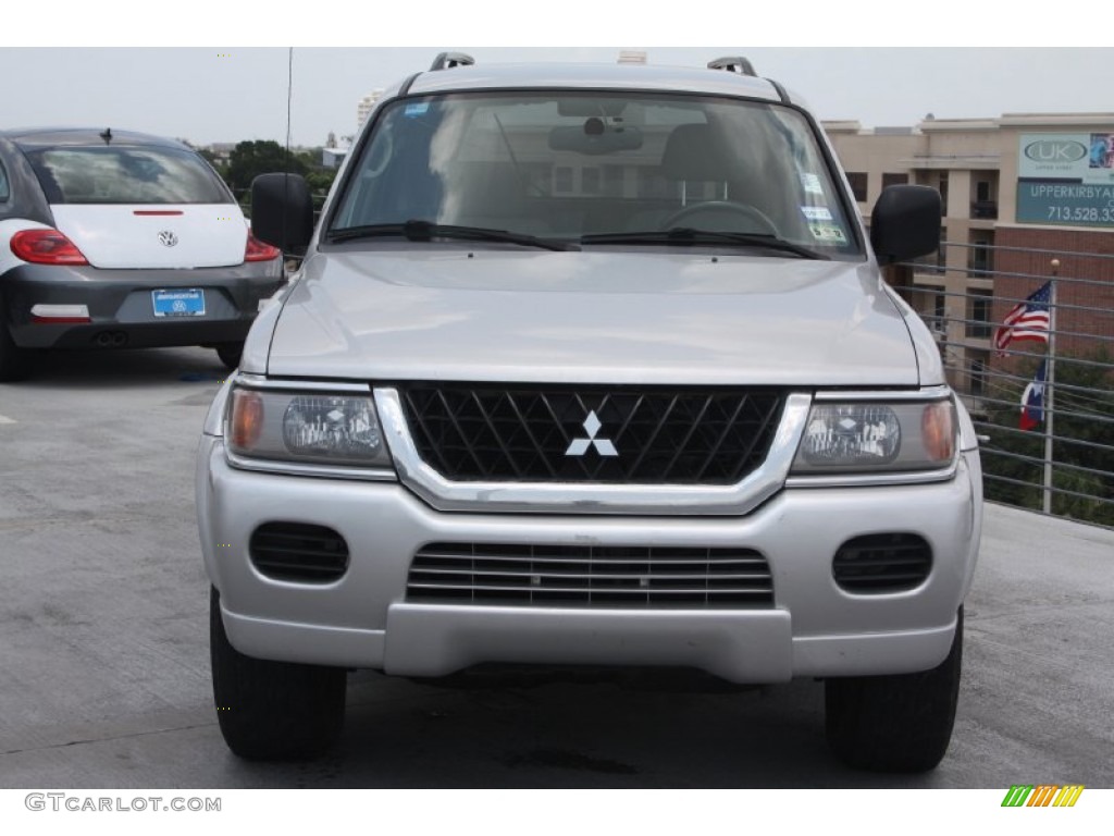 2002 Montero Sport XLS - Munich Silver Metallic / Gray photo #2