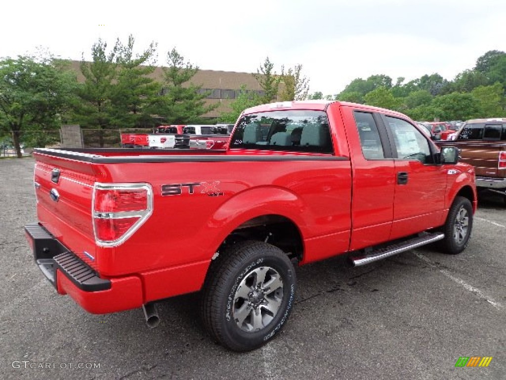 Race Red 2012 Ford F150 STX SuperCab 4x4 Exterior Photo #66570045