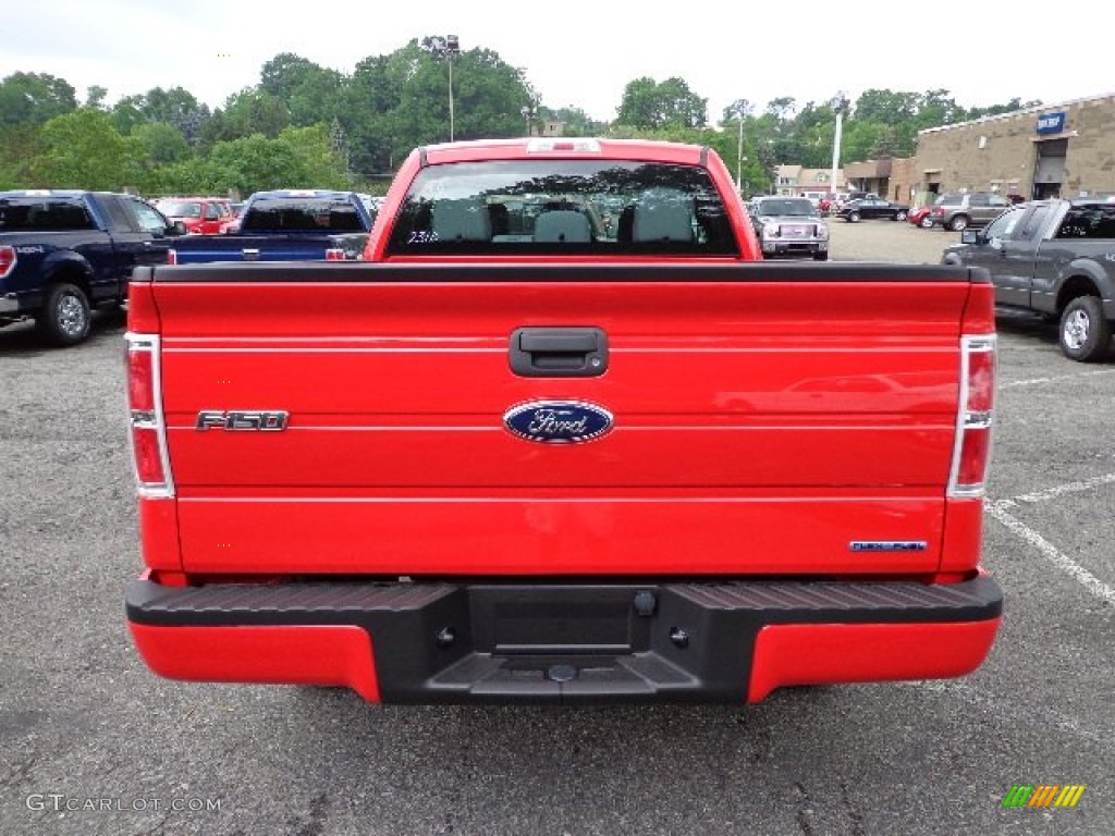 Race Red 2012 Ford F150 STX SuperCab 4x4 Exterior Photo #66570054