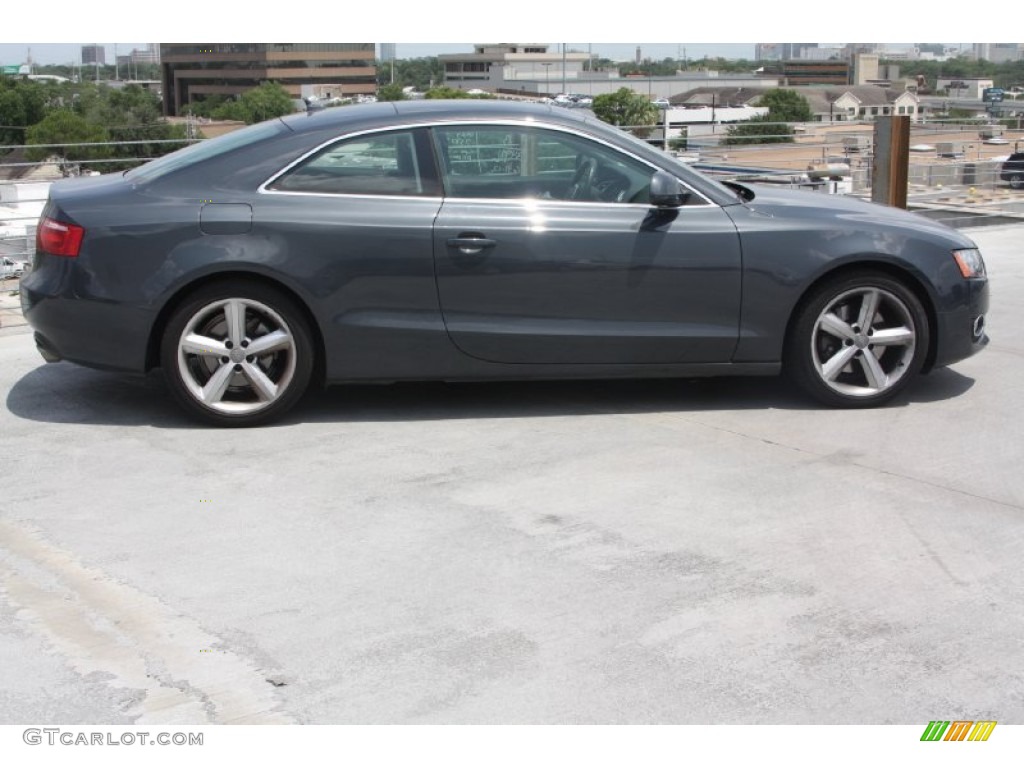 2009 A5 3.2 quattro Coupe - Meteor Grey Pearl / Black photo #7