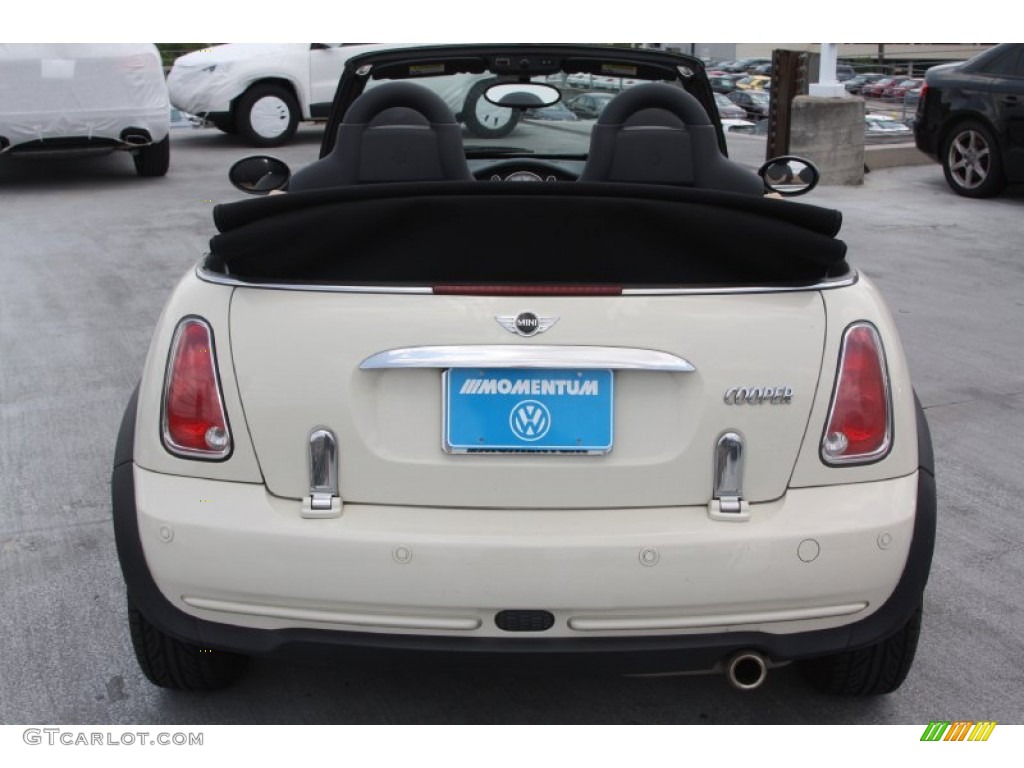 2007 Cooper Convertible - Pepper White / Sunrise/Dark blue photo #4