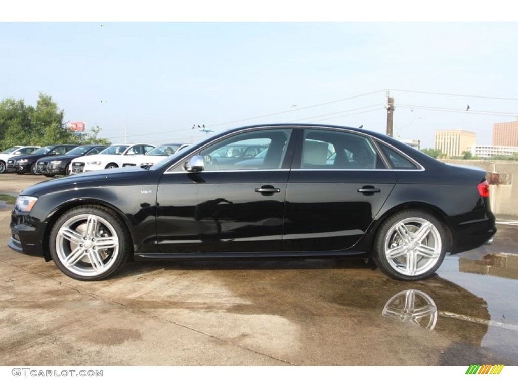 Brilliant Black 2013 Audi S4 3.0T quattro Sedan Exterior Photo #66572571