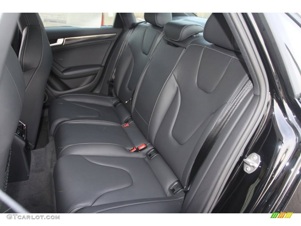 Black Interior 2013 Audi S4 3.0T quattro Sedan Photo #66572631