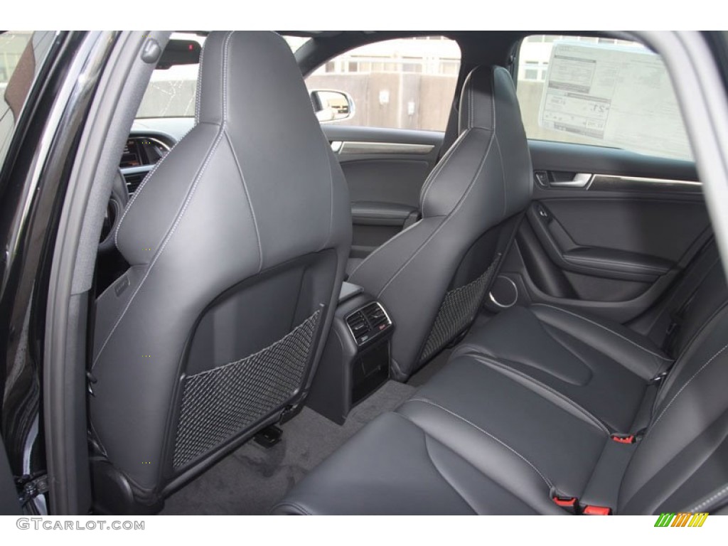 Black Interior 2013 Audi S4 3.0T quattro Sedan Photo #66572642
