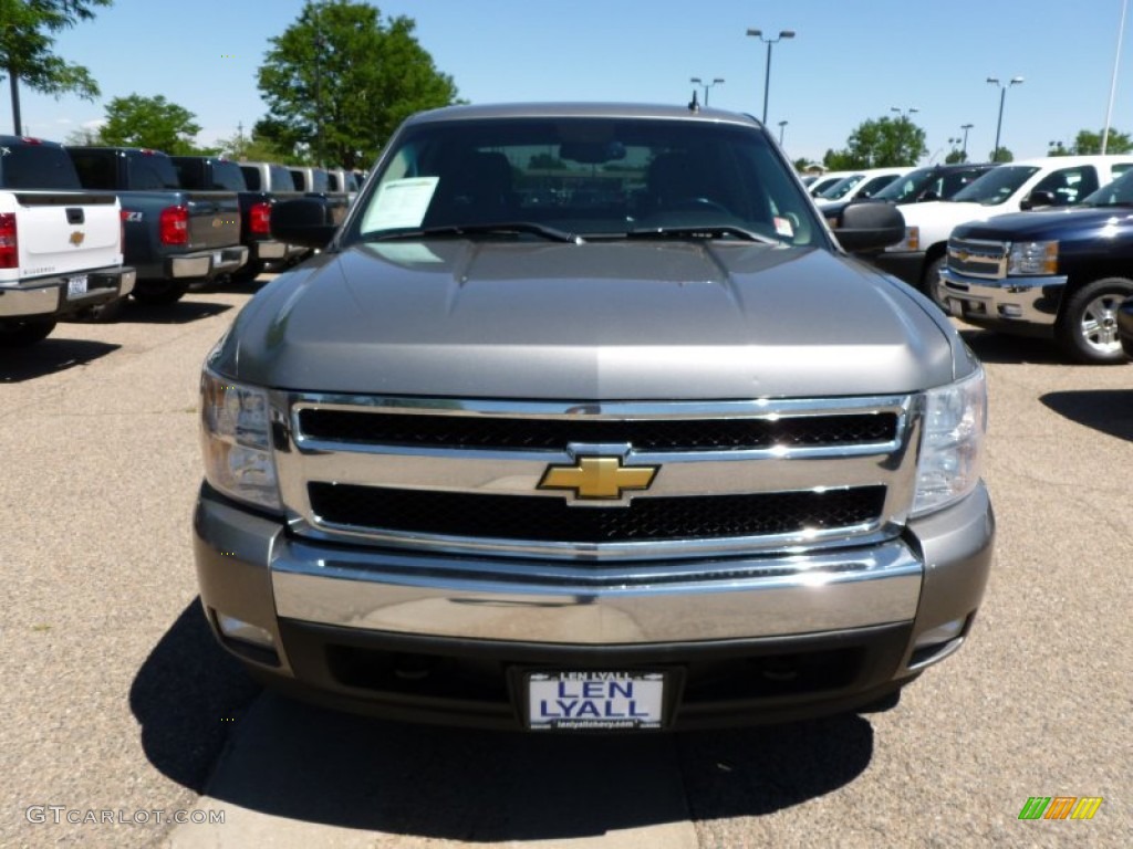 2008 Silverado 1500 LT Crew Cab 4x4 - Graystone Metallic / Ebony photo #3