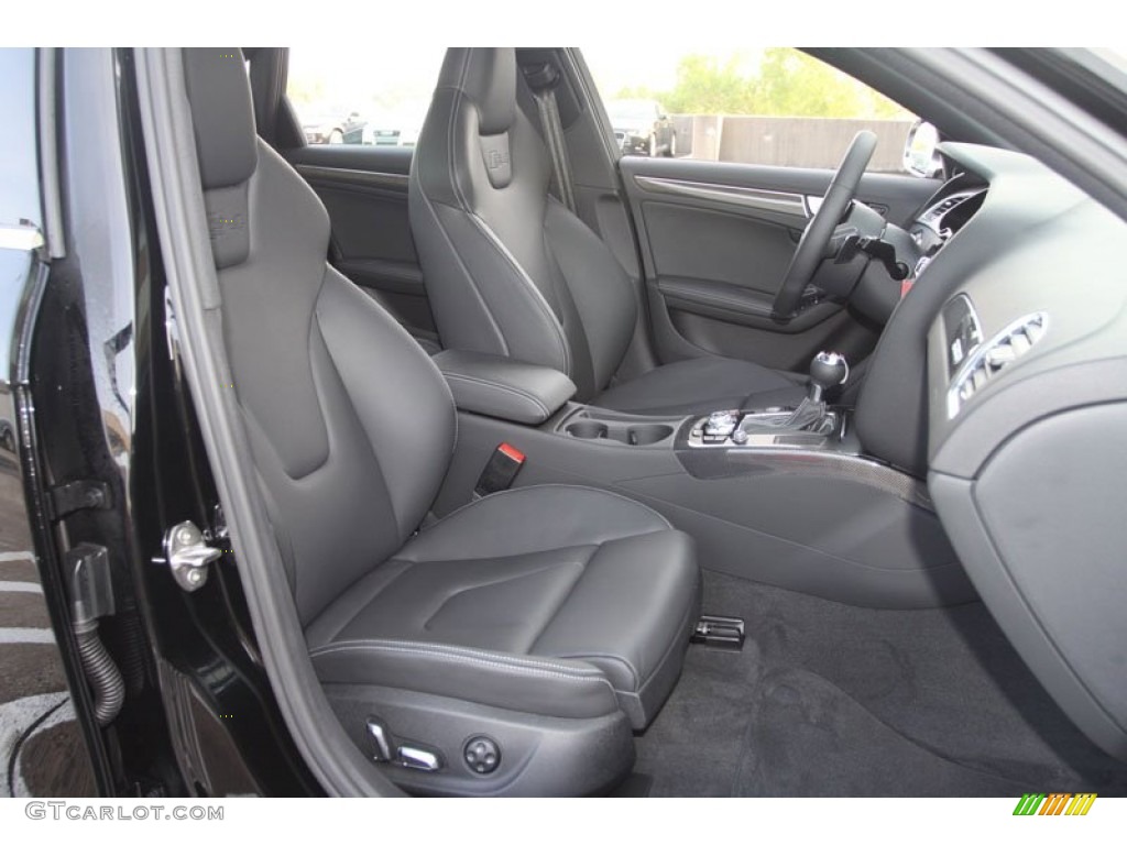 Black Interior 2013 Audi S4 3.0T quattro Sedan Photo #66572748
