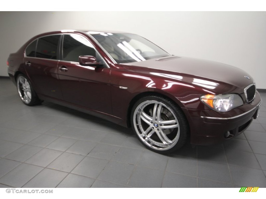 2007 7 Series 750Li Sedan - Barbera Red Metallic / Cream Beige photo #1