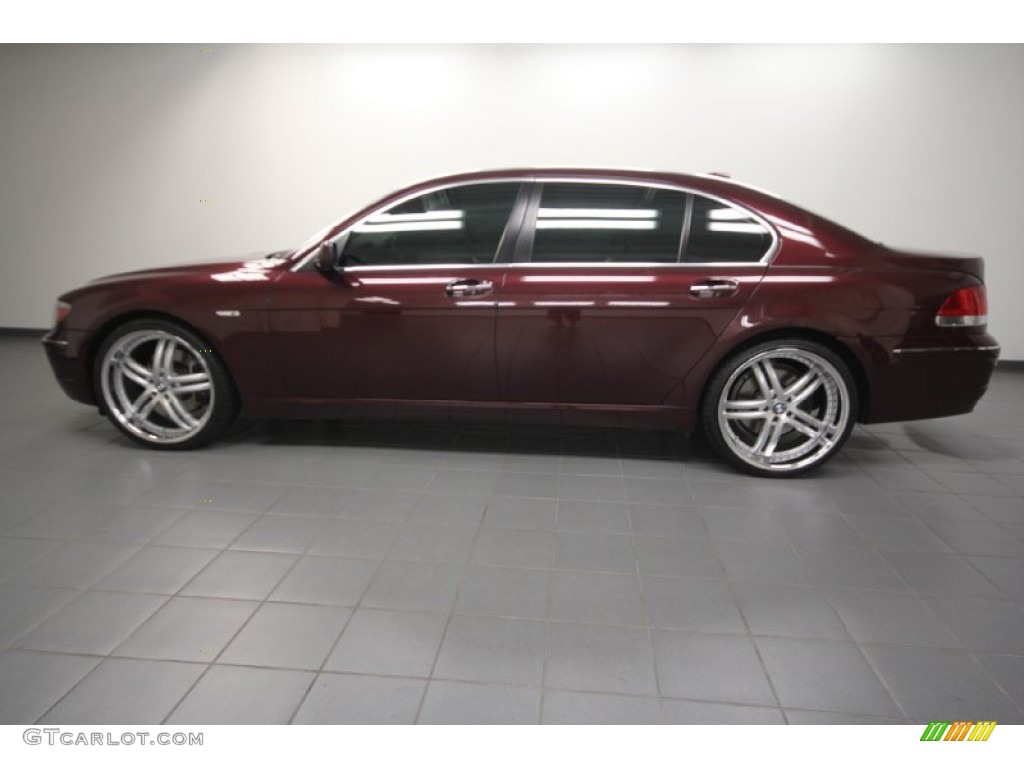 2007 7 Series 750Li Sedan - Barbera Red Metallic / Cream Beige photo #2