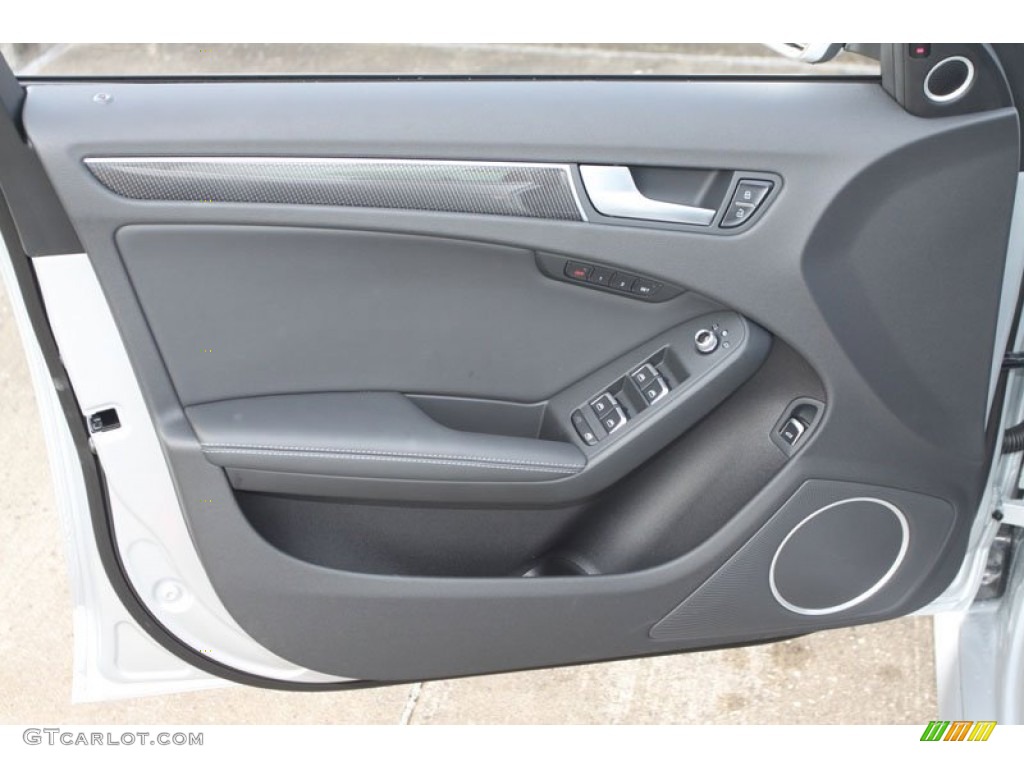 2013 Audi S4 3.0T quattro Sedan Black Door Panel Photo #66572841
