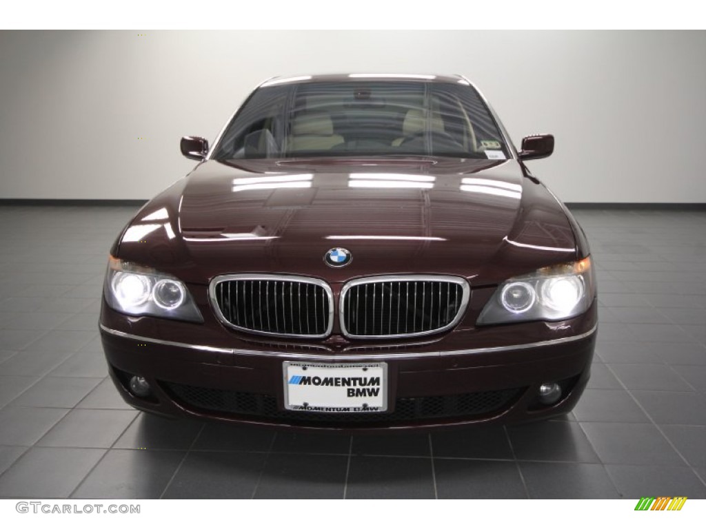 2007 7 Series 750Li Sedan - Barbera Red Metallic / Cream Beige photo #6