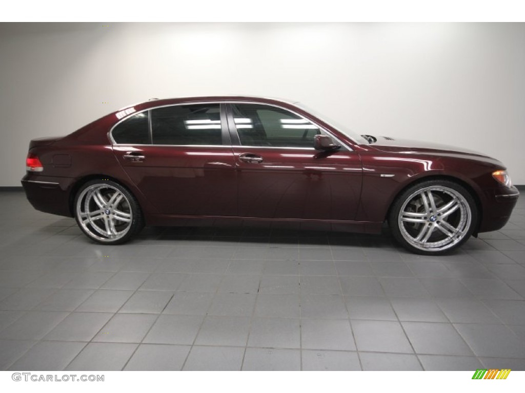 2007 7 Series 750Li Sedan - Barbera Red Metallic / Cream Beige photo #7