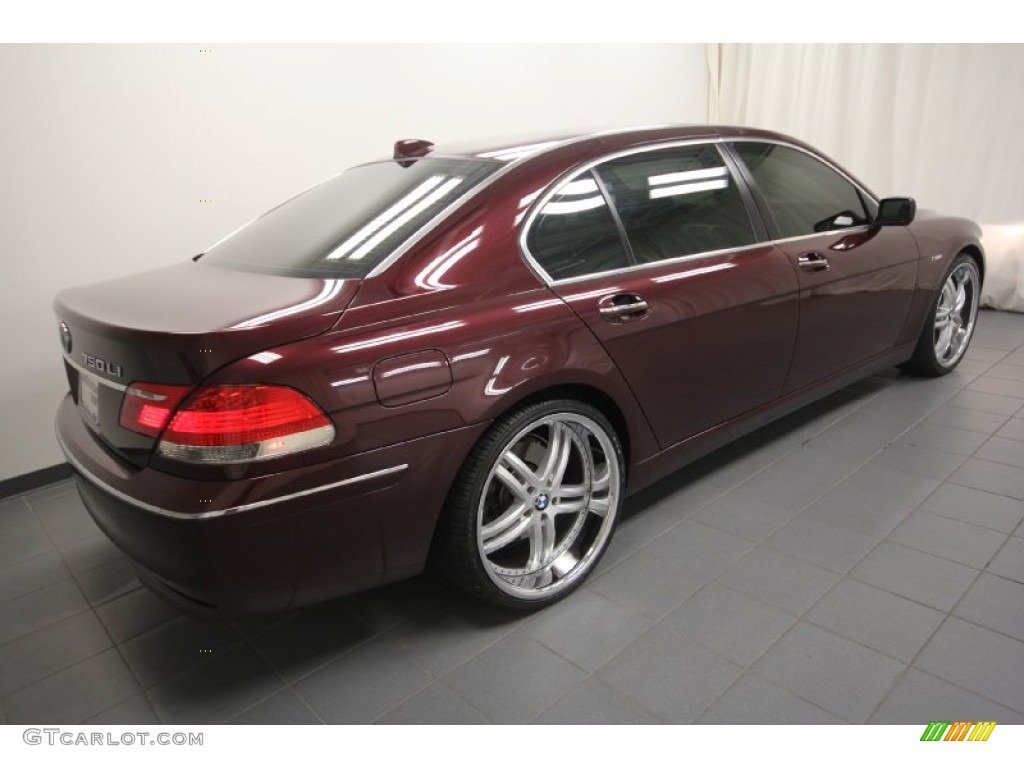 2007 7 Series 750Li Sedan - Barbera Red Metallic / Cream Beige photo #11