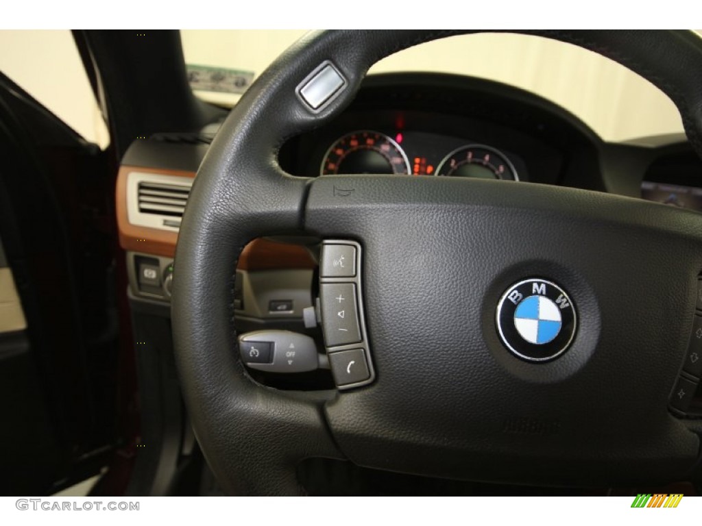 2007 7 Series 750Li Sedan - Barbera Red Metallic / Cream Beige photo #26