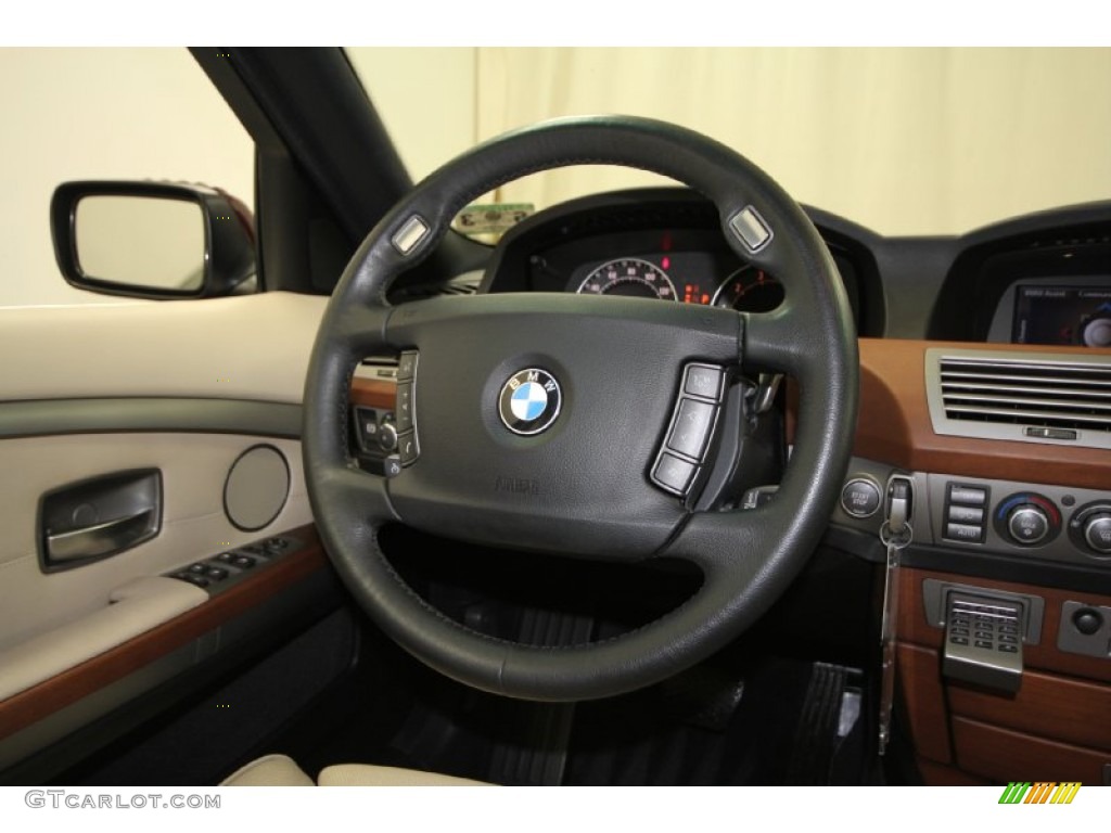 2007 7 Series 750Li Sedan - Barbera Red Metallic / Cream Beige photo #33