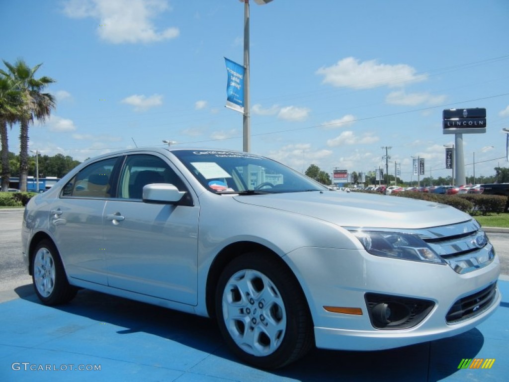 2011 Fusion SE V6 - Ingot Silver Metallic / Charcoal Black photo #7