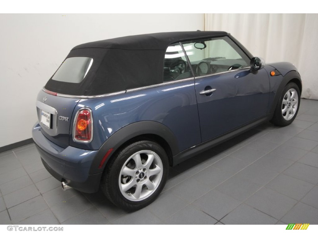 2009 Cooper Convertible - Horizon Blue / Black/Grey photo #11