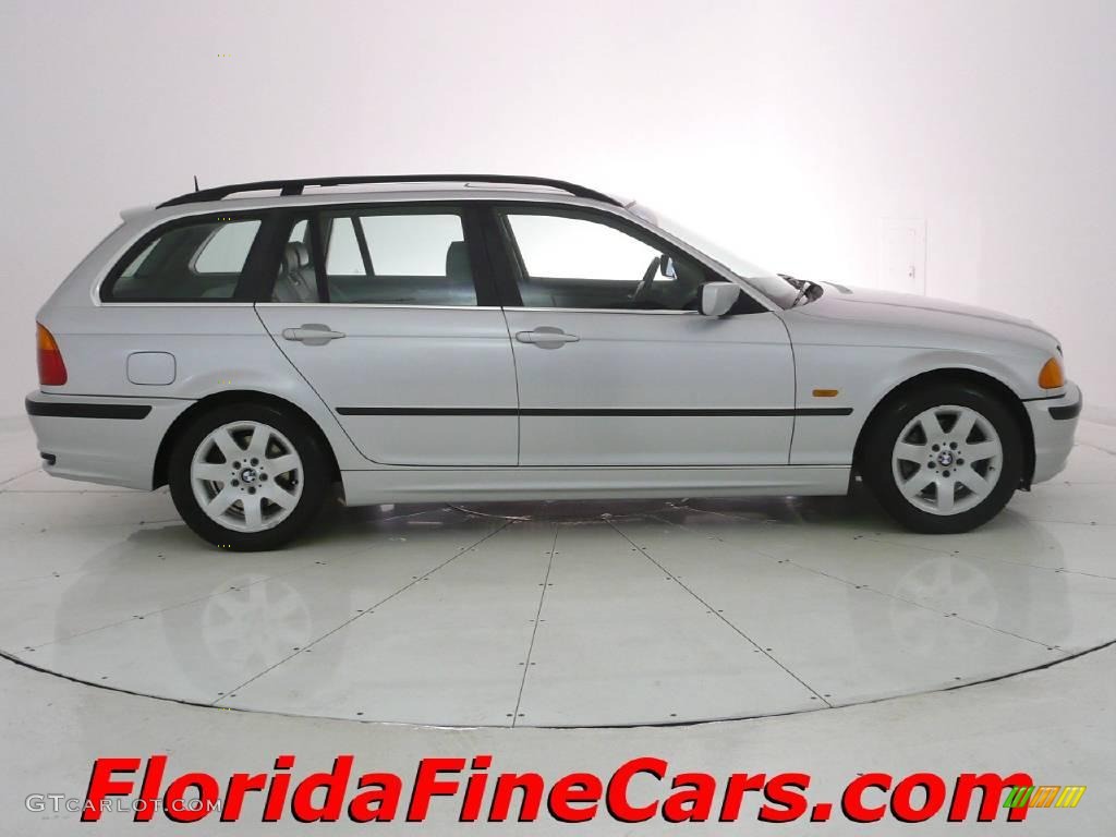 2001 3 Series 325i Wagon - Titanium Silver Metallic / Grey photo #4