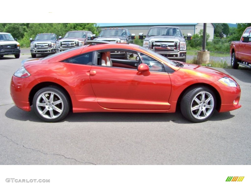 Sunset Orange Pearlescent 2008 Mitsubishi Eclipse GT Coupe Exterior Photo #66576246