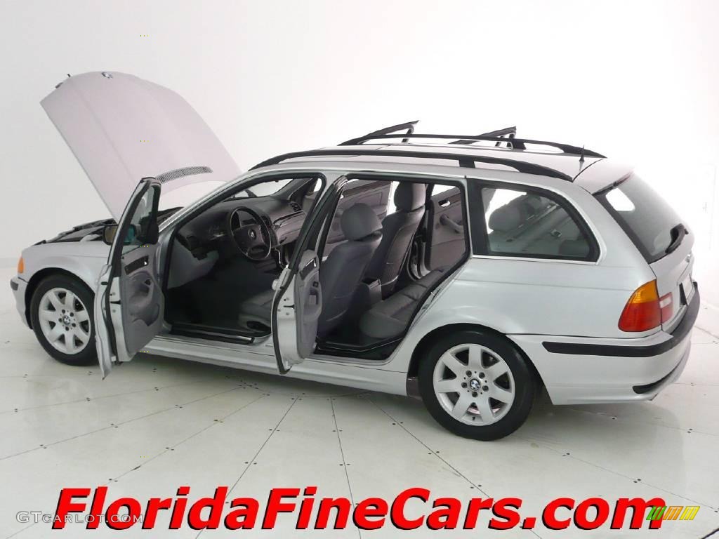 2001 3 Series 325i Wagon - Titanium Silver Metallic / Grey photo #8