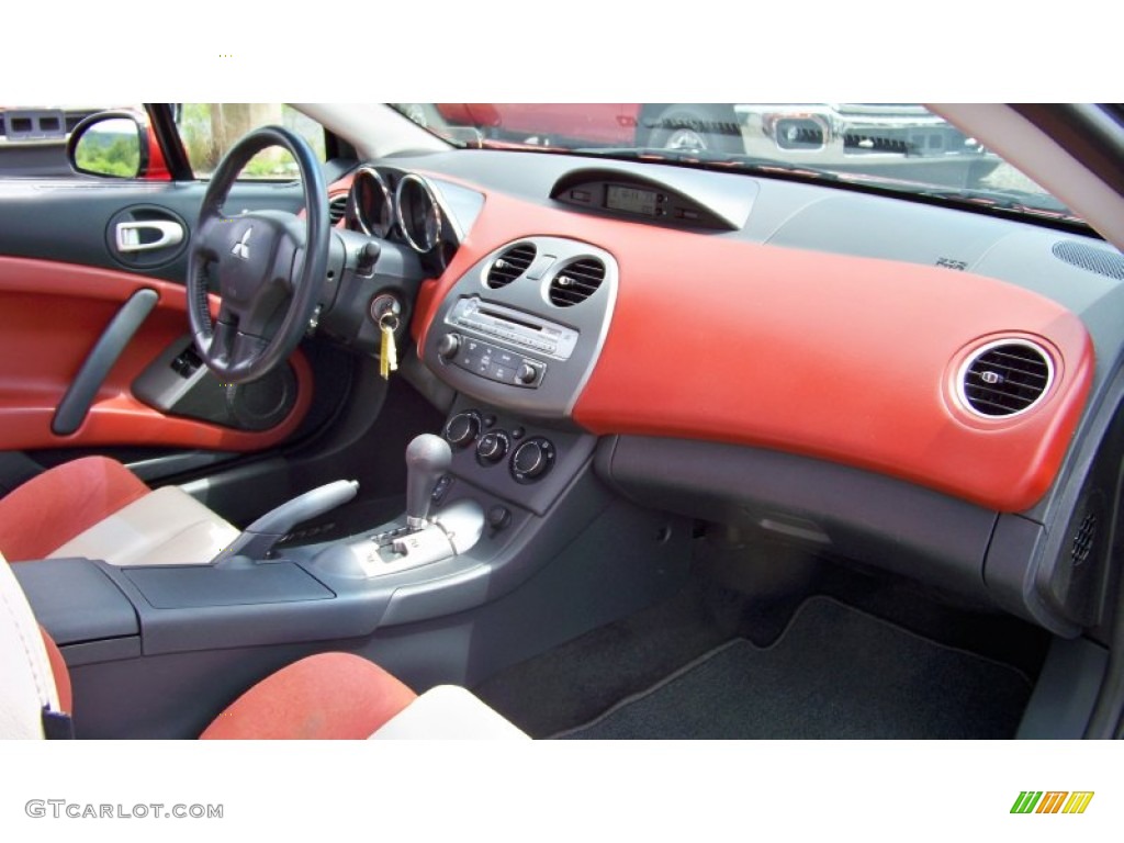 2008 Mitsubishi Eclipse GT Coupe Terra Cotta/Charcoal Dashboard Photo #66576360