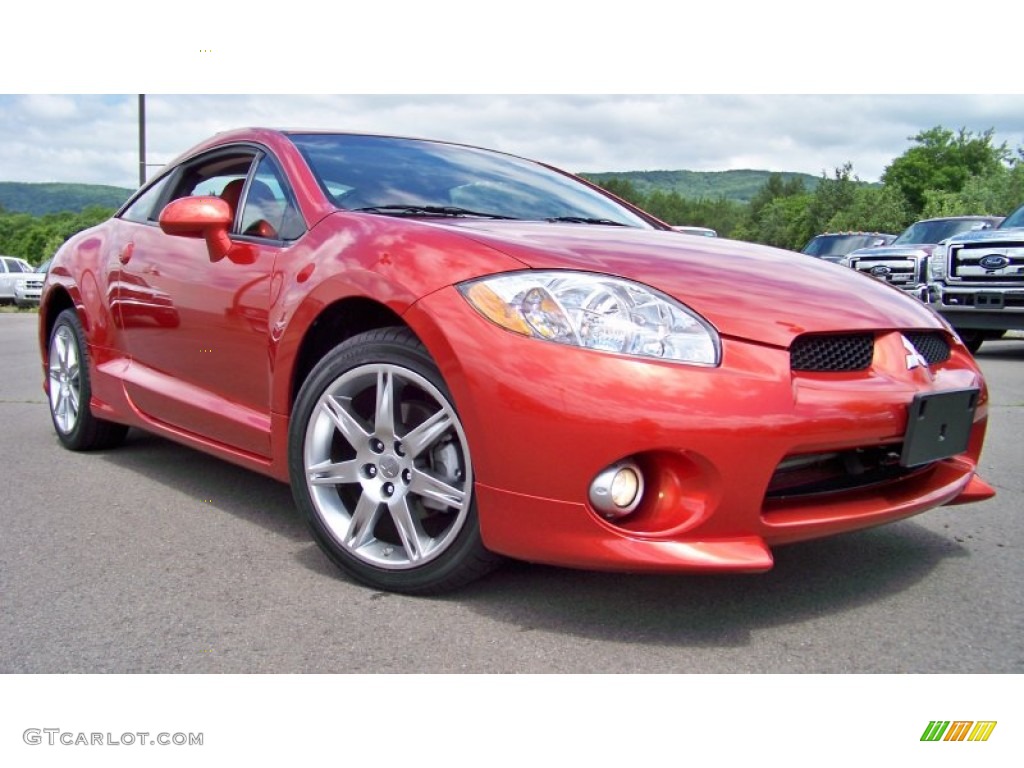 Sunset Orange Pearlescent 2008 Mitsubishi Eclipse GT Coupe Exterior Photo #66576426