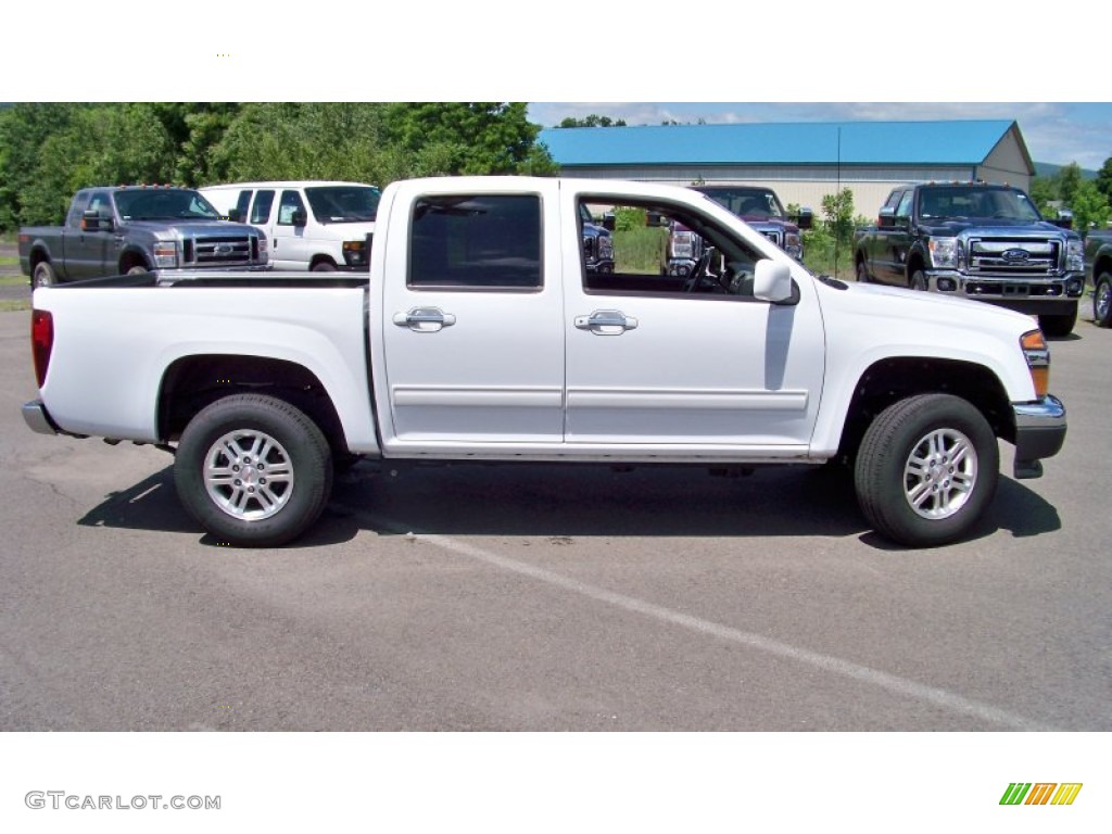 Summit White 2012 GMC Canyon SLE Crew Cab 4x4 Exterior Photo #66576667
