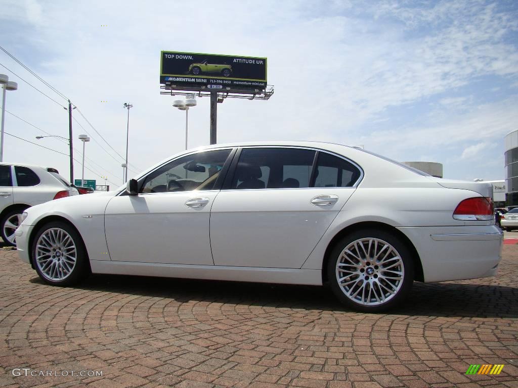 2006 7 Series 750Li Sedan - Alpine White / Dark Beige/Beige III photo #2