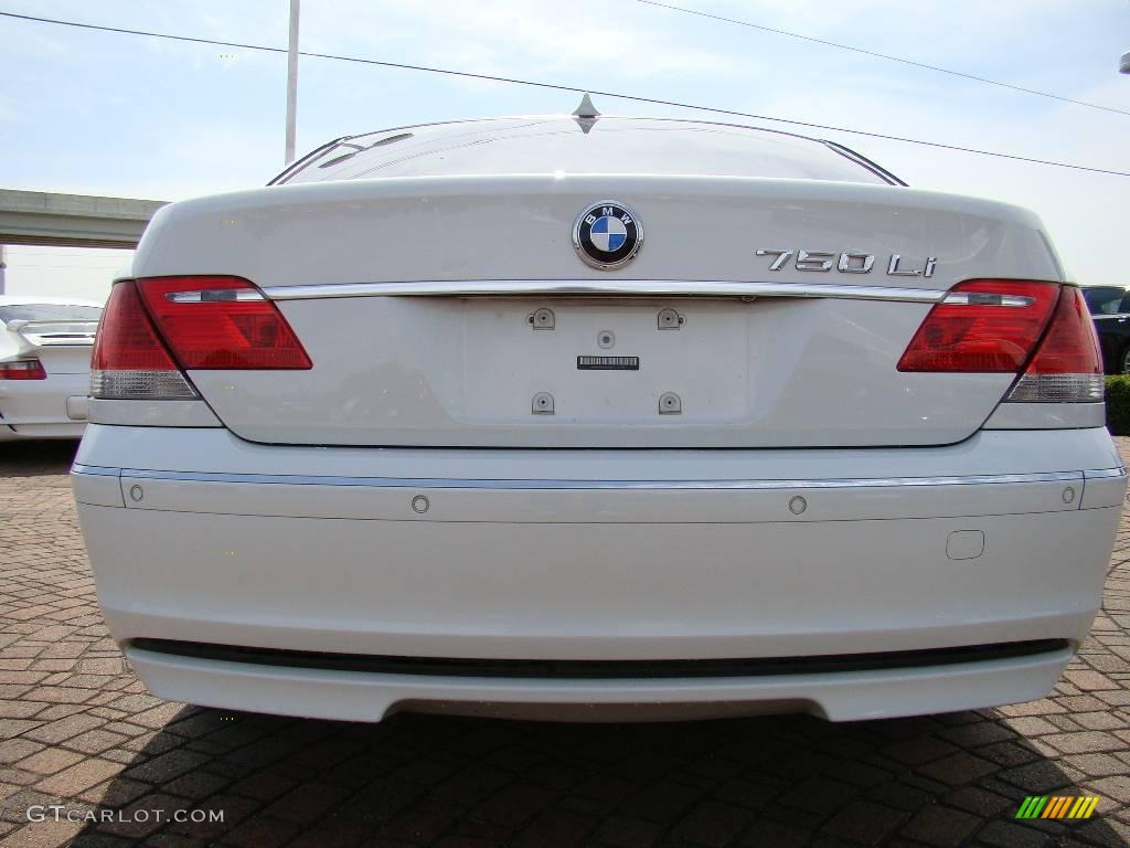 2006 7 Series 750Li Sedan - Alpine White / Dark Beige/Beige III photo #4