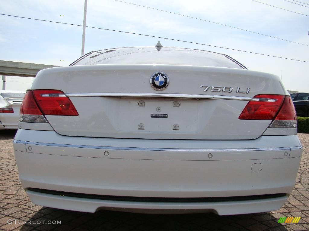2006 7 Series 750Li Sedan - Alpine White / Dark Beige/Beige III photo #5