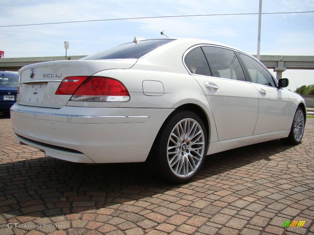 2006 7 Series 750Li Sedan - Alpine White / Dark Beige/Beige III photo #6