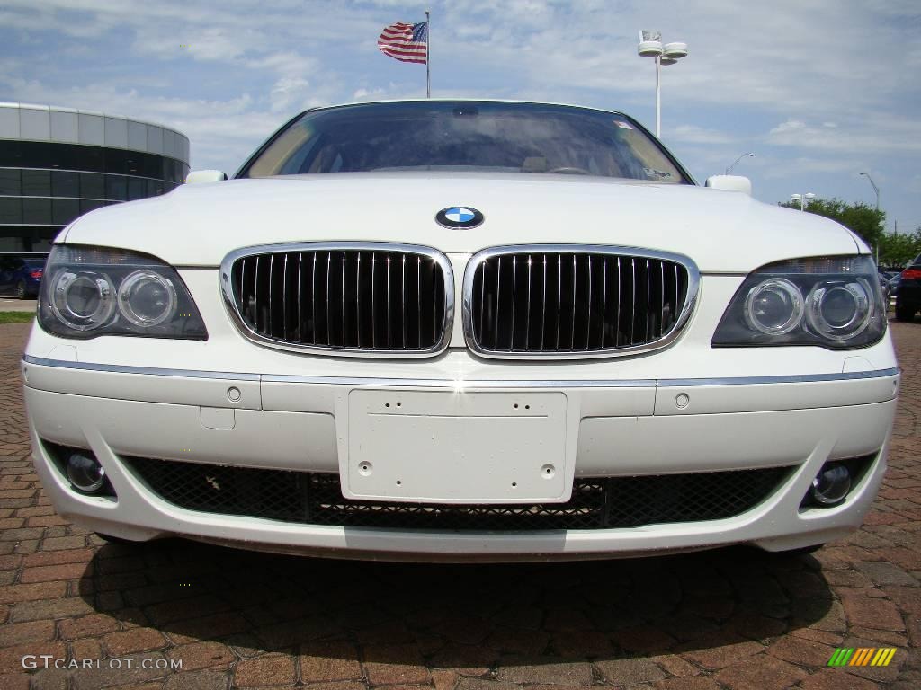 2006 7 Series 750Li Sedan - Alpine White / Dark Beige/Beige III photo #9
