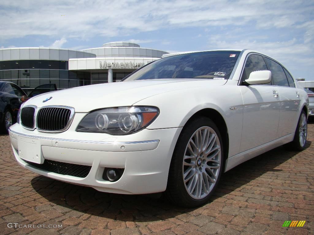 2006 7 Series 750Li Sedan - Alpine White / Dark Beige/Beige III photo #10