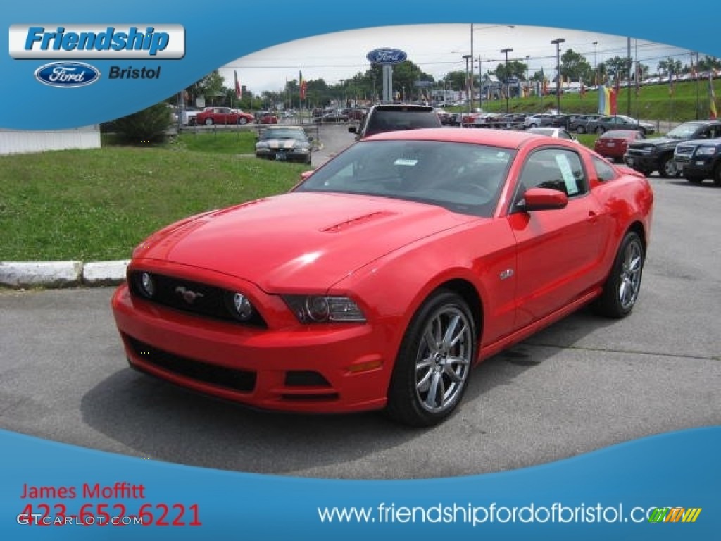 2013 Mustang GT Coupe - Race Red / Charcoal Black photo #2