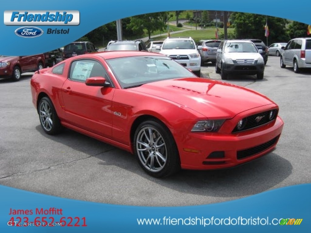 2013 Mustang GT Coupe - Race Red / Charcoal Black photo #4