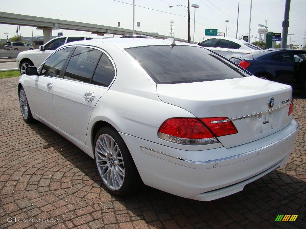 2006 7 Series 750Li Sedan - Alpine White / Dark Beige/Beige III photo #12
