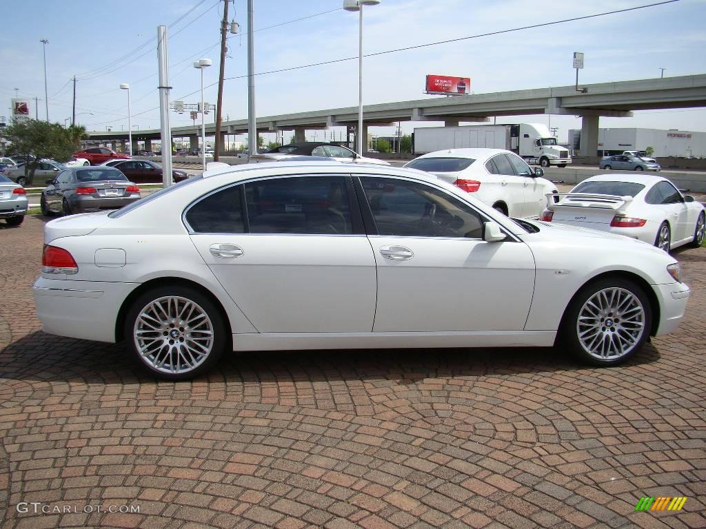 2006 7 Series 750Li Sedan - Alpine White / Dark Beige/Beige III photo #15