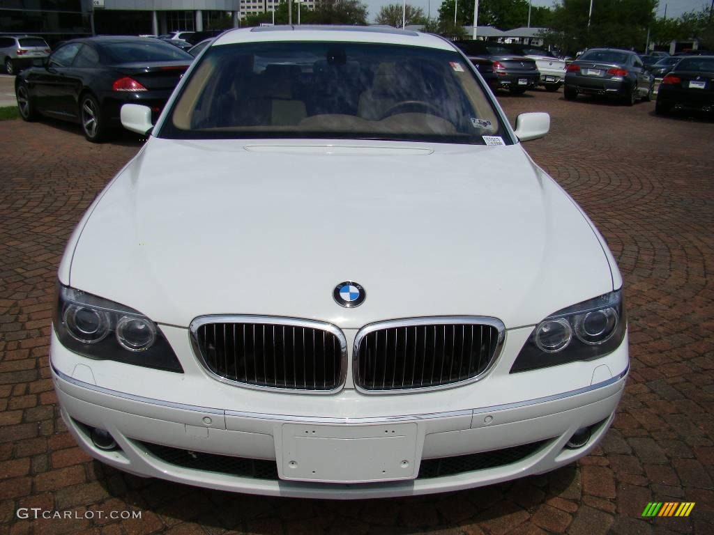 2006 7 Series 750Li Sedan - Alpine White / Dark Beige/Beige III photo #17