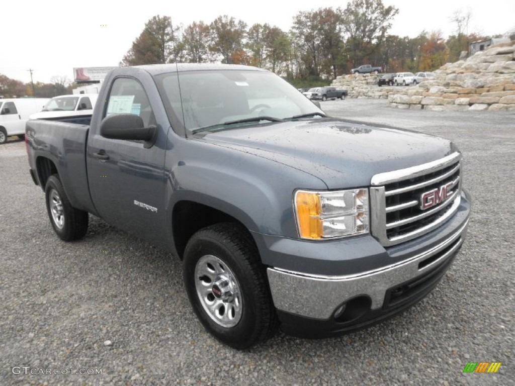 Stealth Gray Metallic 2012 GMC Sierra 1500 Regular Cab 4x4 Exterior Photo #66578584