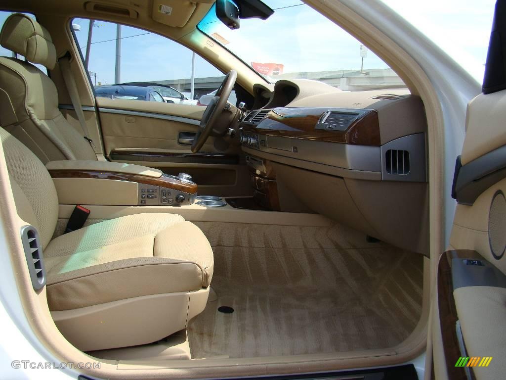 2006 7 Series 750Li Sedan - Alpine White / Dark Beige/Beige III photo #19