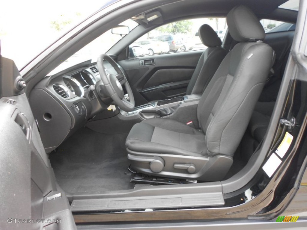 Charcoal Black Interior 2010 Ford Mustang V6 Coupe Photo #66579689