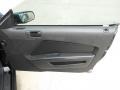 Charcoal Black 2010 Ford Mustang V6 Coupe Door Panel