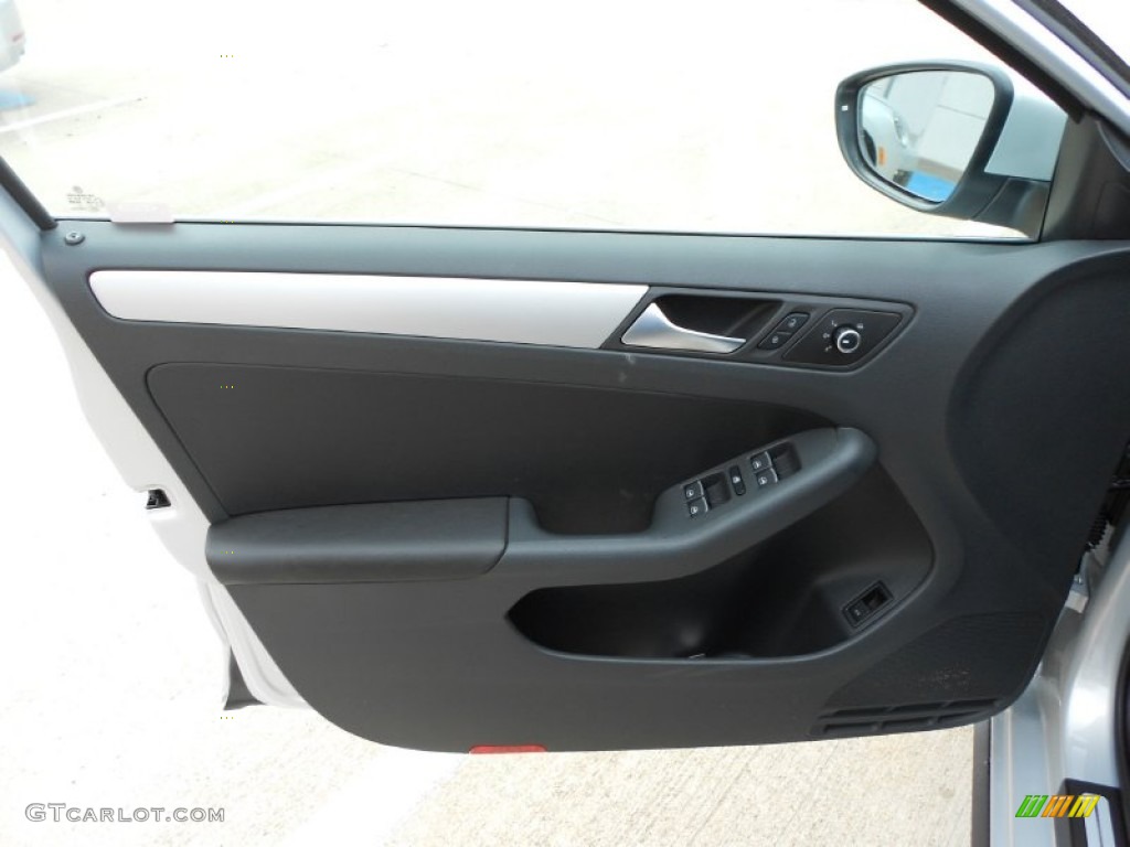 2012 Volkswagen Jetta GLI Autobahn Titan Black Door Panel Photo #66580379