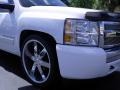 2007 Summit White Chevrolet Silverado 1500 LTZ Crew Cab  photo #2