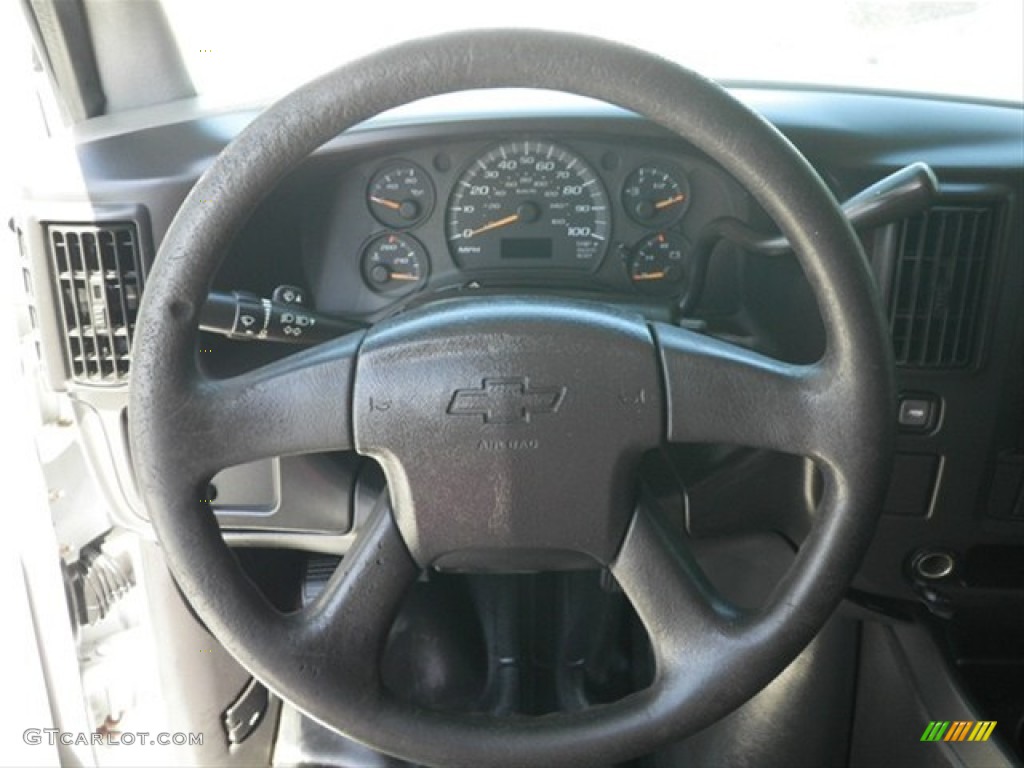 2003 Chevrolet Express 2500 Cargo Van Medium Dark Pewter Steering Wheel Photo #66582314