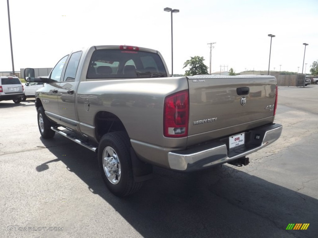 2006 Ram 2500 SLT Quad Cab 4x4 - Light Khaki Metallic / Khaki photo #7