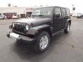 2012 Black Forest Green Pearl Jeep Wrangler Unlimited Sahara 4x4  photo #1