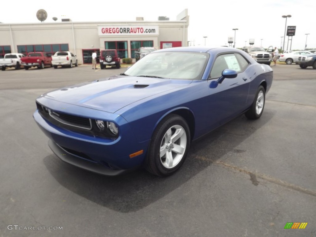 2012 Challenger SXT - Blue Streak Pearl / Dark Slate Gray photo #1